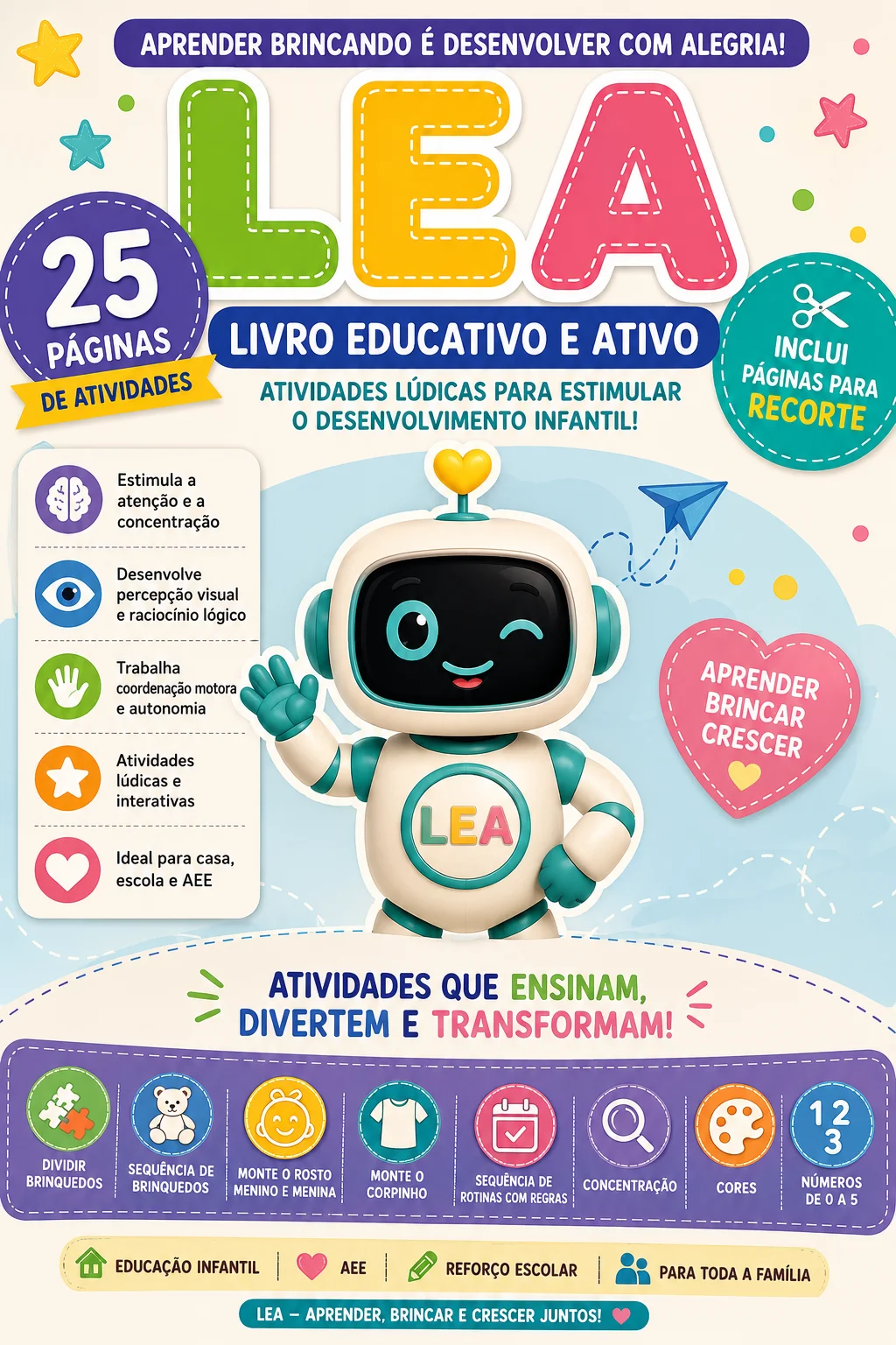Capa do material O LEA – Livro Educativo e Ativo