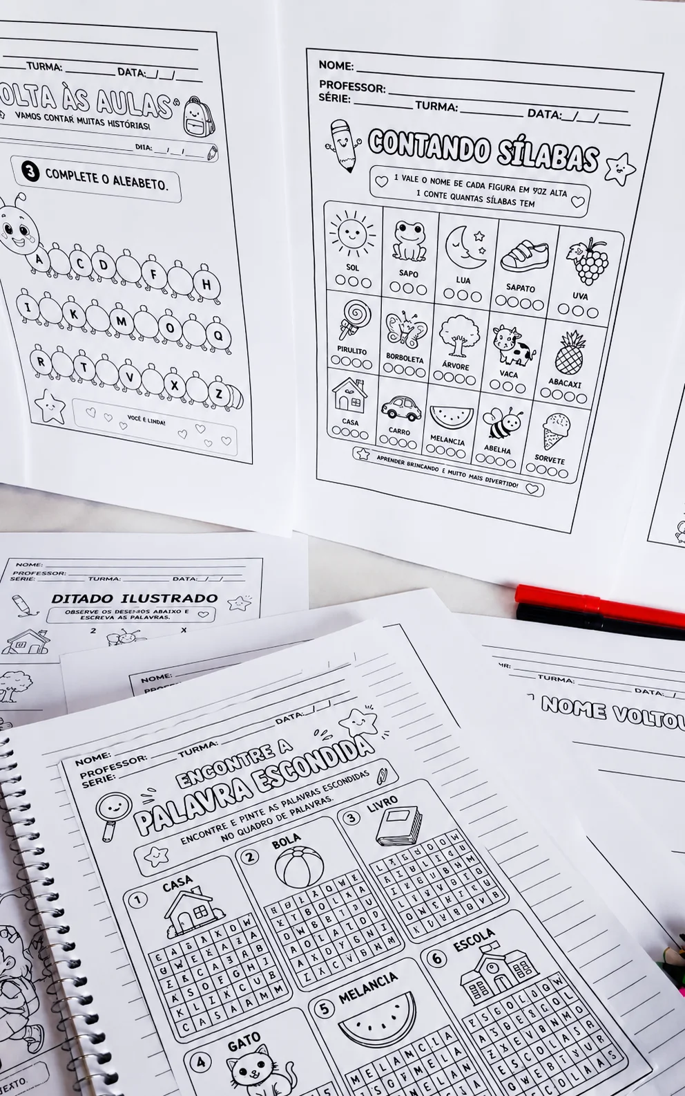 Miniatura 3 de Kit de Atividades Volta às Aulas - Alfabetização