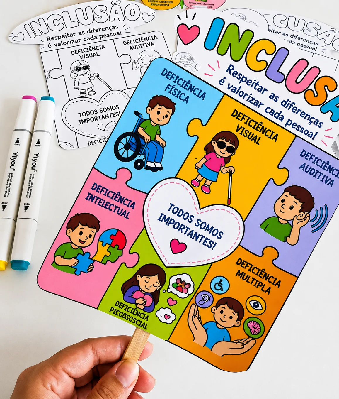 Miniatura 3 de Atividade Interativa da Inclusão - Semana da Pessoa com Deficiência Intelectual e Múltipla