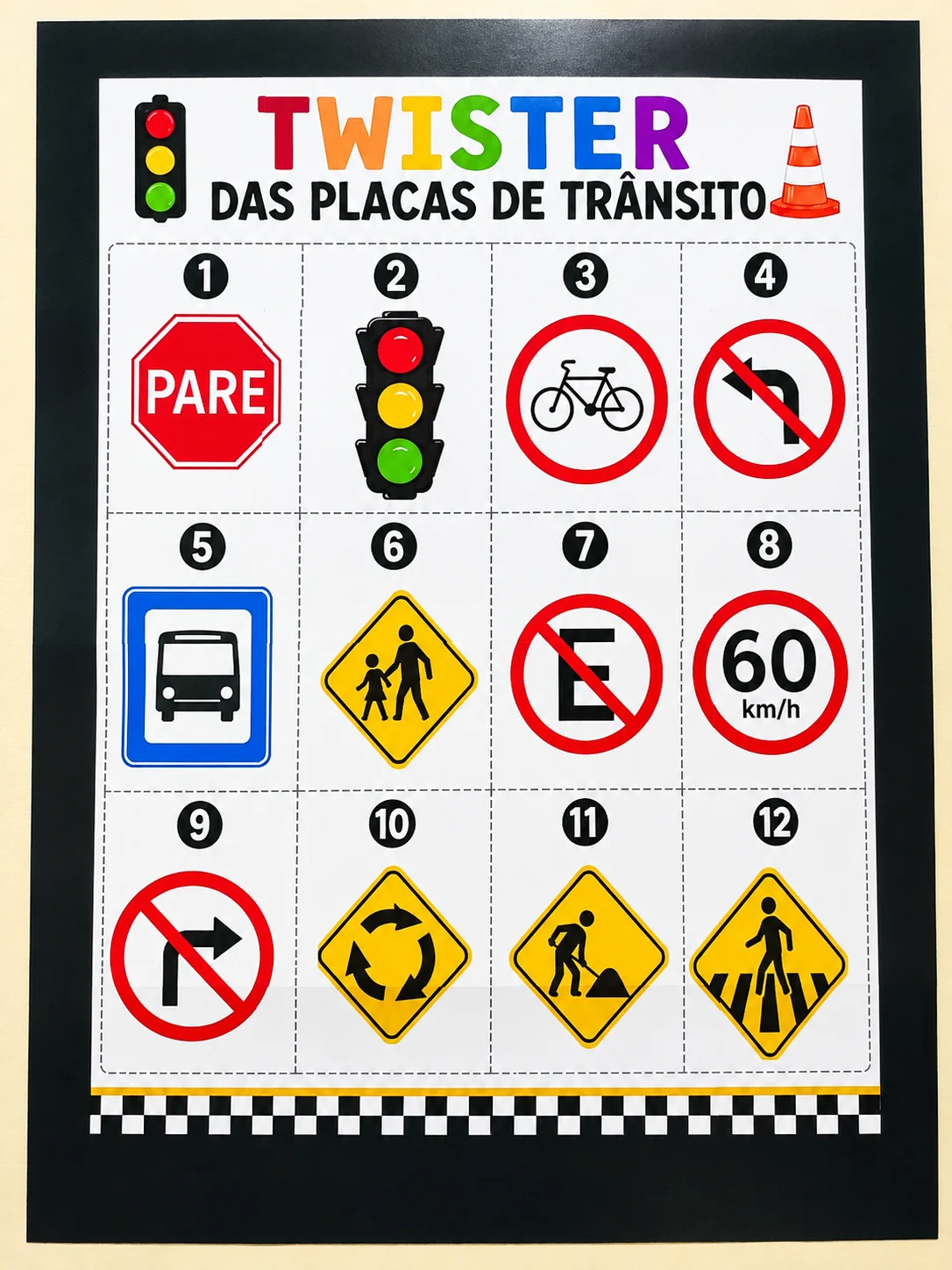 Miniatura 3 de Twister das Placas de Trânsito (PLR Consumidor final)