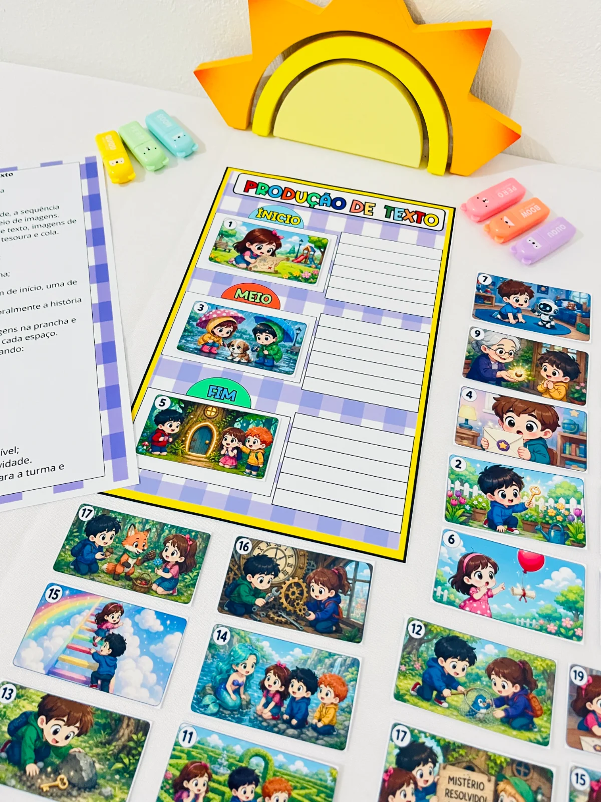 Miniatura 3 de ✍️ Kit Produção de Texto — Início, Meio e Fim