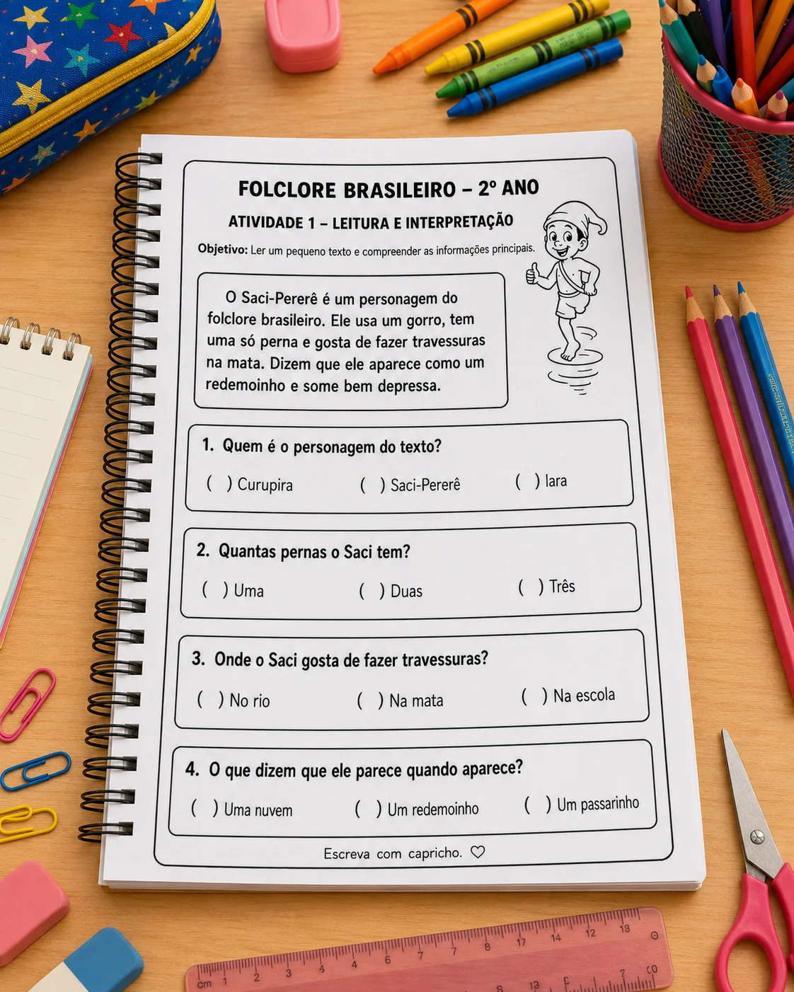 Miniatura 2 de 🌟 APOSTILA DE ATIVIDADES DE FOLCLORE — 2º ANO 🌟