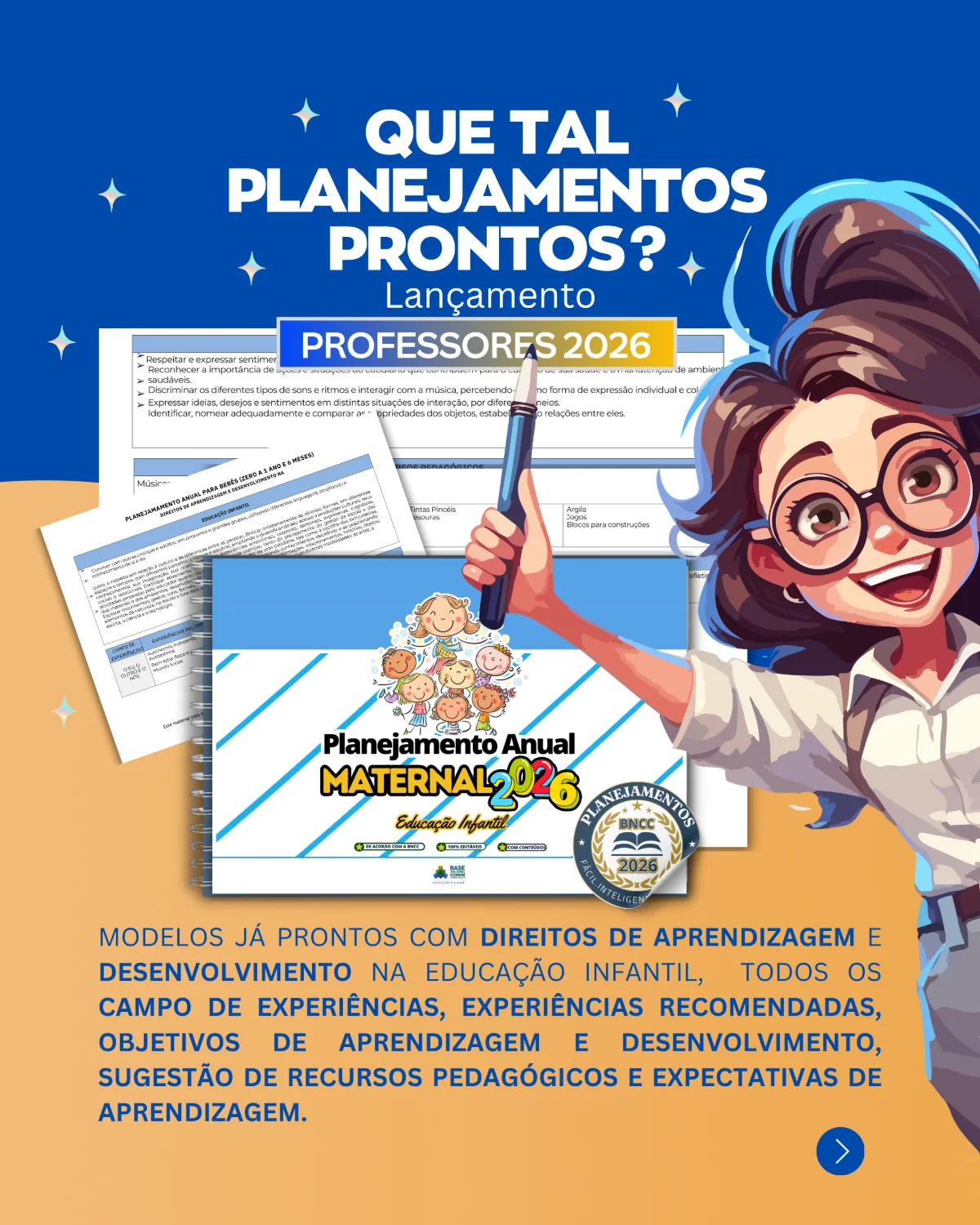 Capa do material Planejamento Anual Maternal I e II - PLR