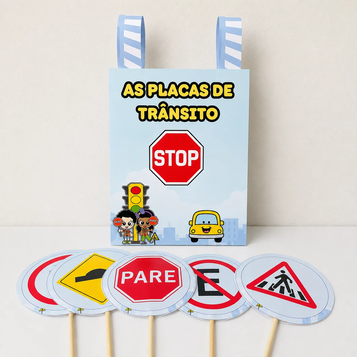 Sacola de Placas de Trânsito – Recurso Lúdico e Educativo
