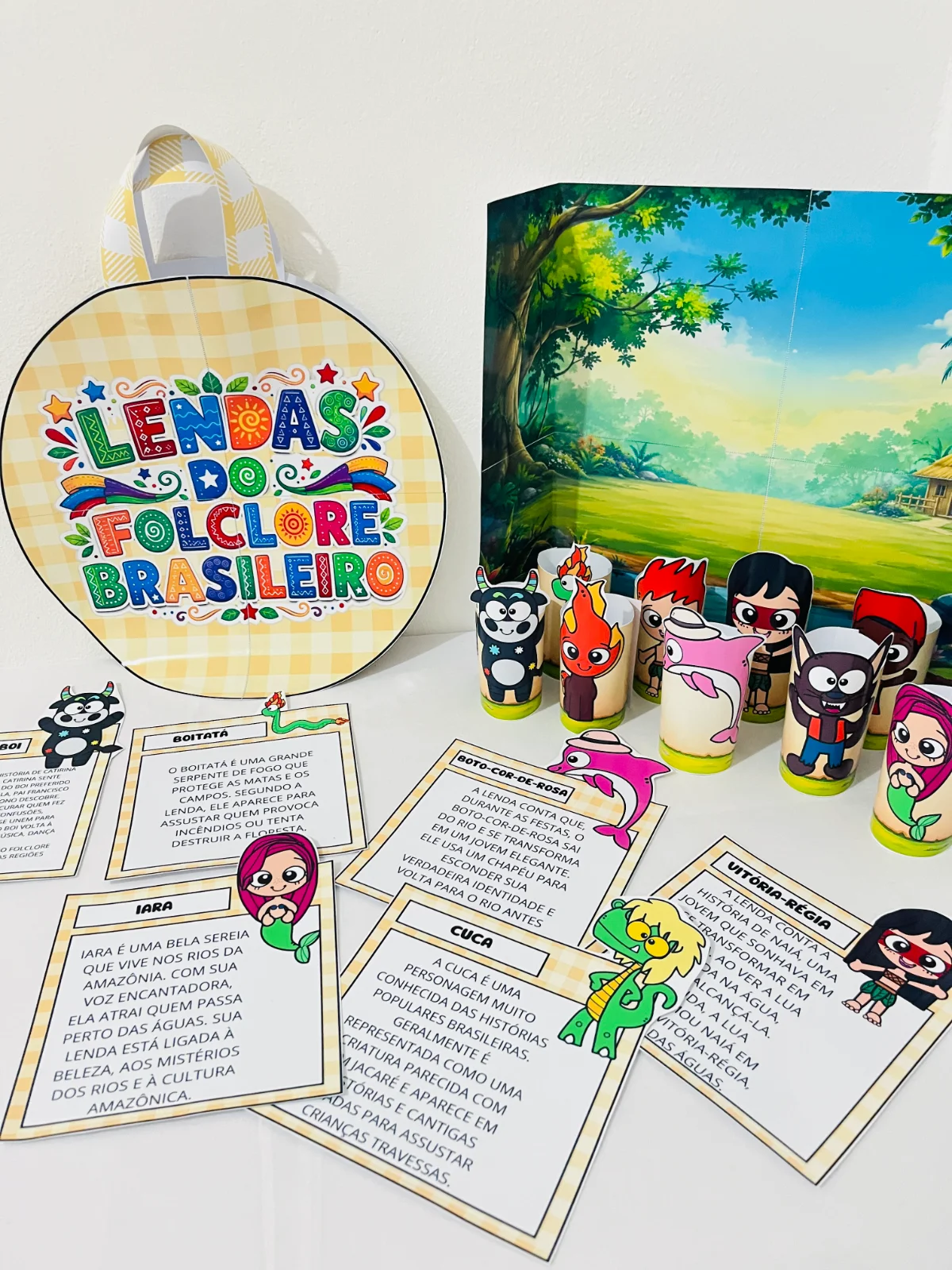 Miniatura 4 de Kit Folclore -  Sacola das Lendas + Teatro com Rolinhos (PLR Total)