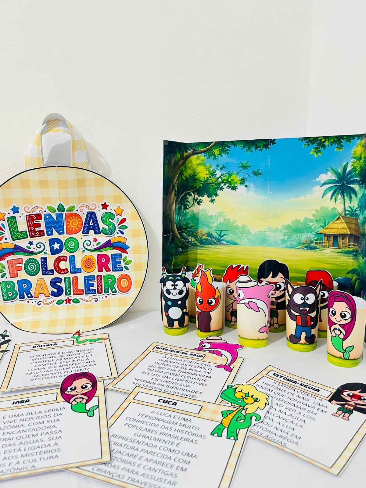 Miniatura 7 de Kit Folclore -  Sacola das Lendas + Teatro com Rolinhos (PLR Total)