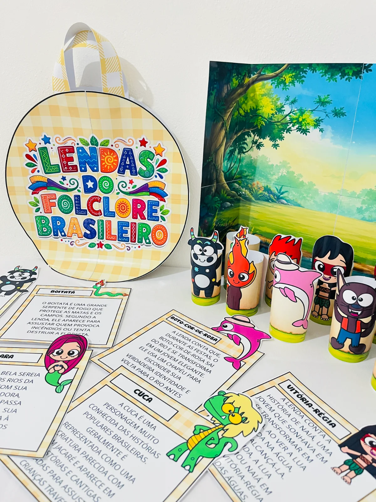 Miniatura 9 de Kit Folclore -  Sacola das Lendas + Teatro com Rolinhos (PLR Total)