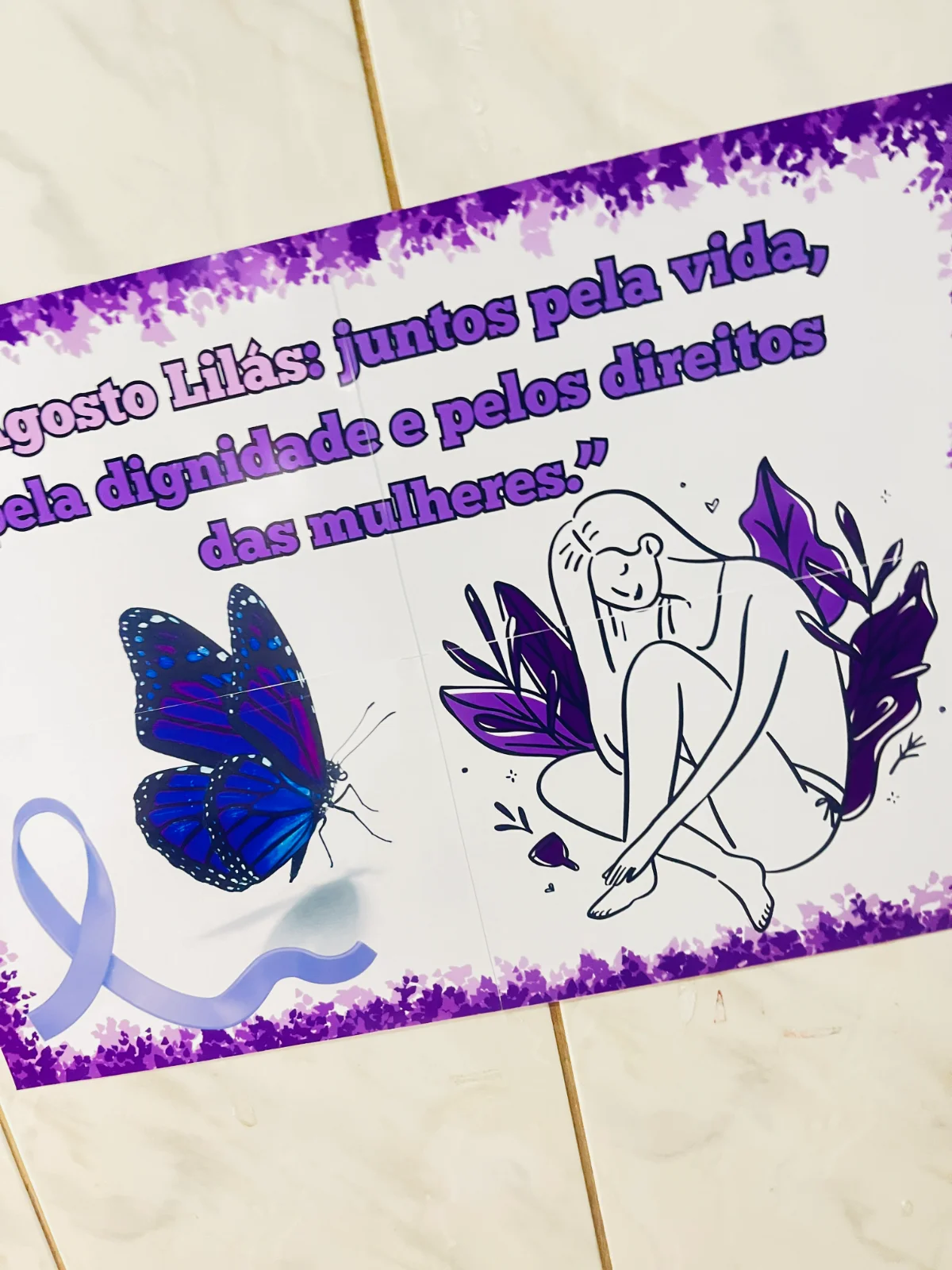 Miniatura 2 de Painel Agosto Lilás para Revenda