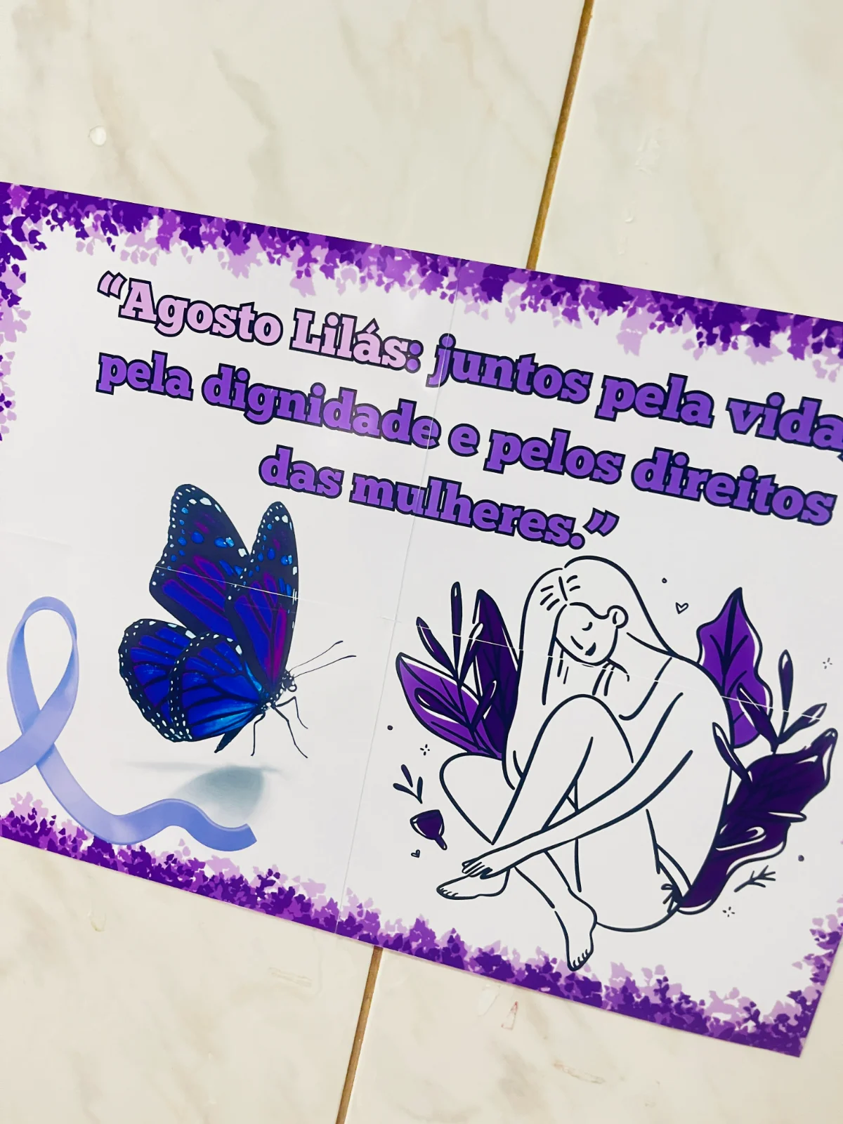 Miniatura 3 de Painel Agosto Lilás para Revenda