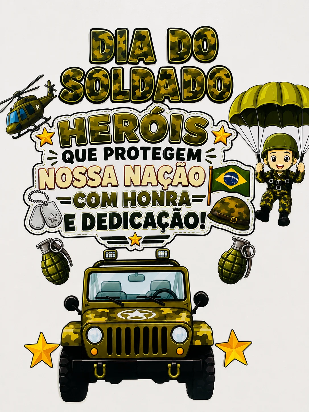 Miniatura 5 de Painel – Dia do Soldado: Heróis que Protegem Nossa Nação para Revenda