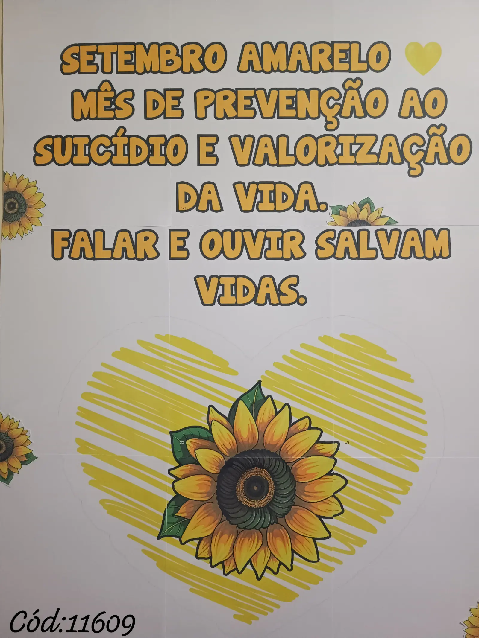 📢 Painel Setembro Amarelo — Valorização da Vida Revenda 📢 Painel Setembro Amarelo — Valorização da Vida Revenda