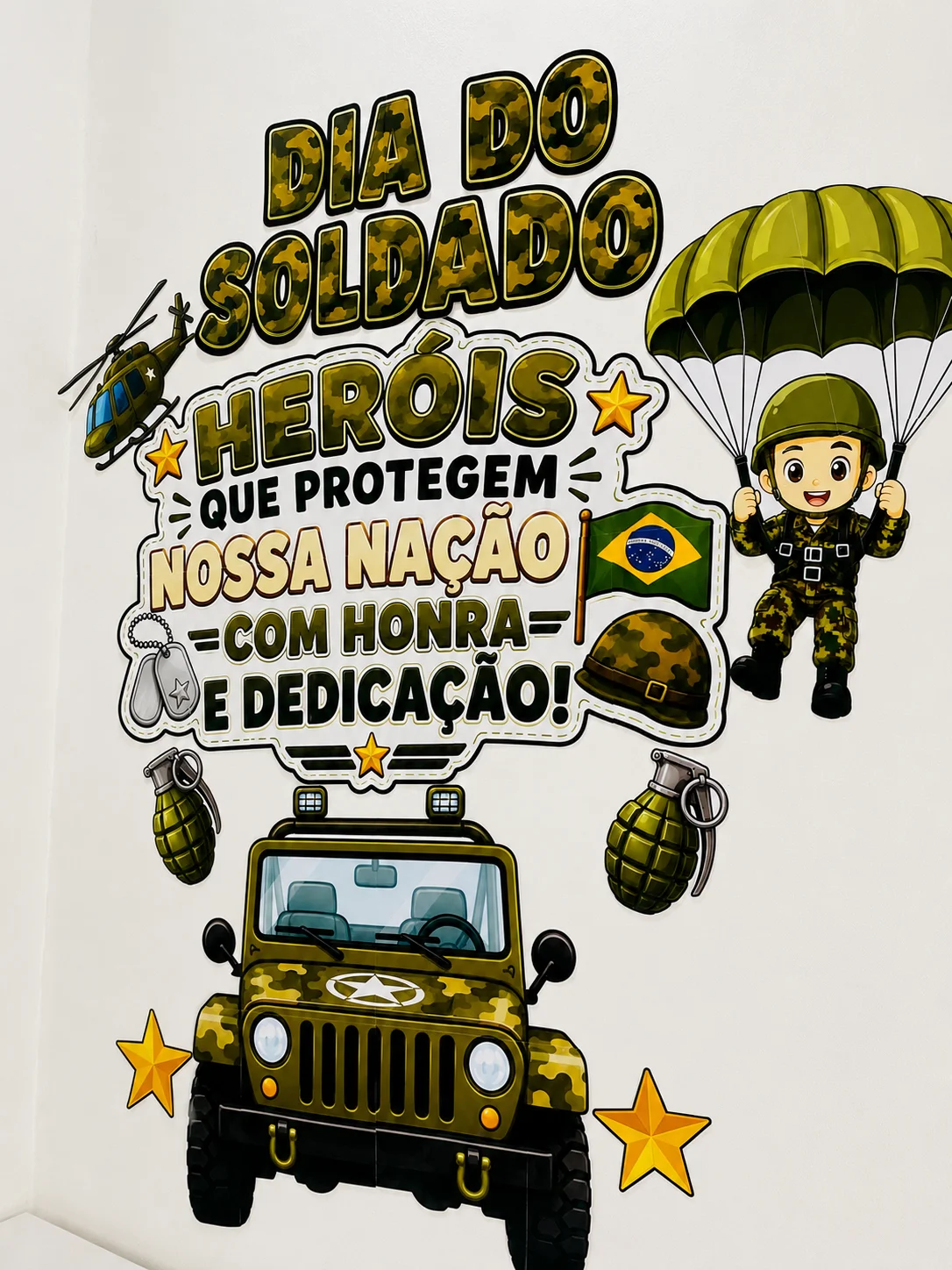 Miniatura 5 de PLR Painel Dia do Soldado | Heróis que Protegem Nossa Nação