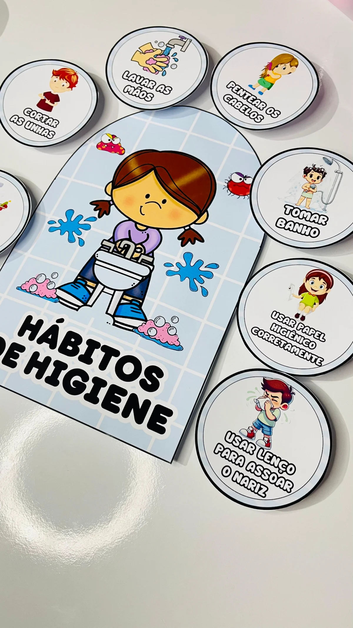 Miniatura 3 de Luva dos Hábitos de Higiene | Recurso Pedagógico Infantil – PLR