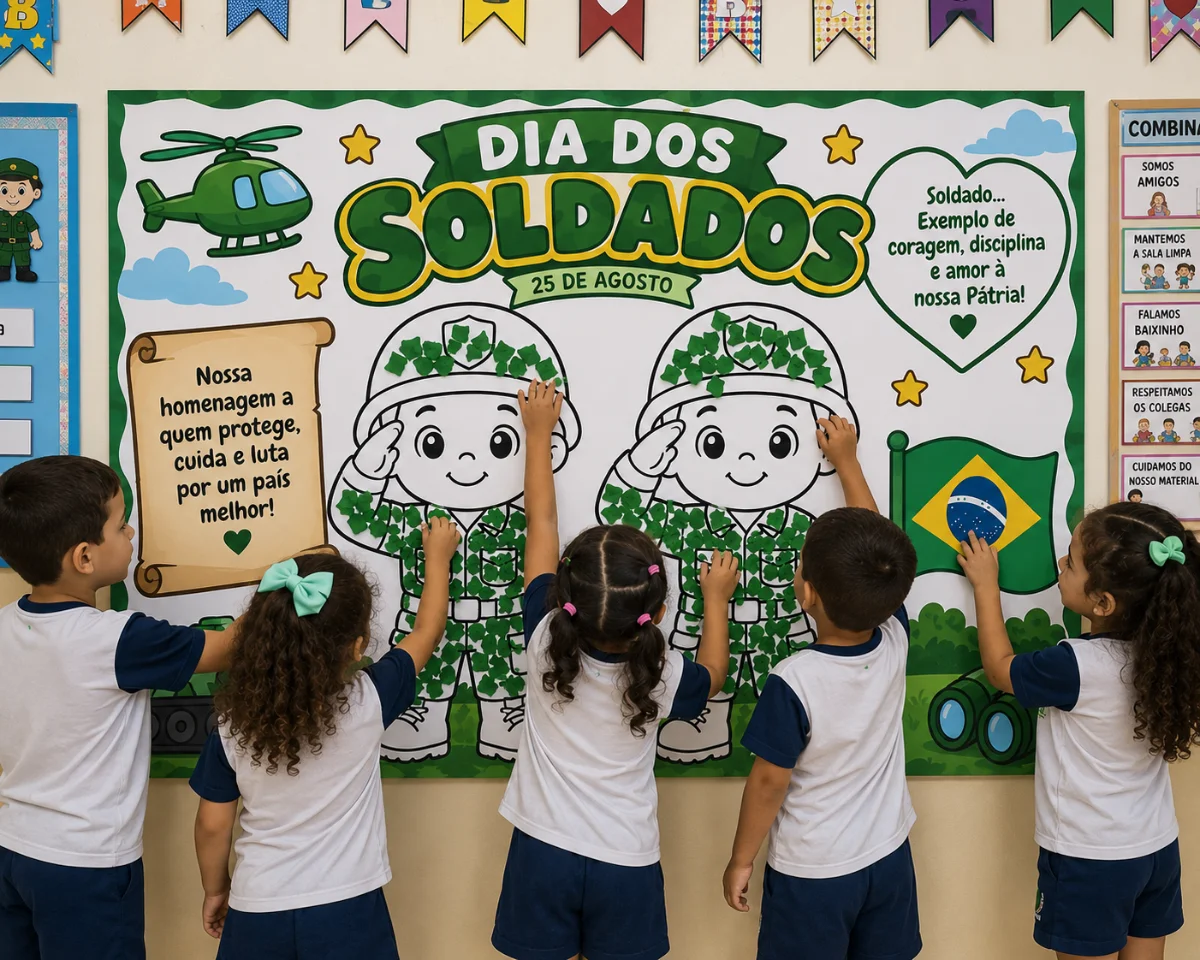 Capa do material 🪖 Painel Interativo – Dia do Soldado 🇧🇷