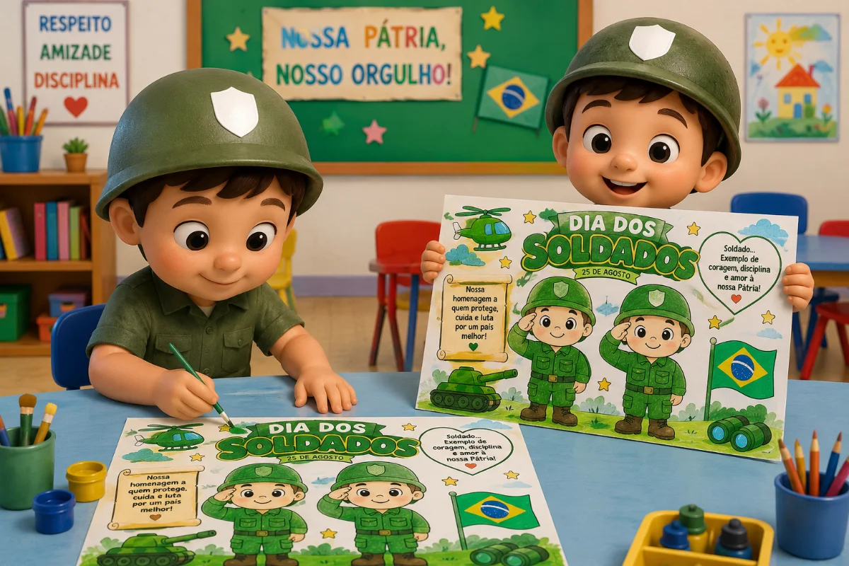 Miniatura 2 de 🪖 Painel Interativo – Dia do Soldado 🇧🇷