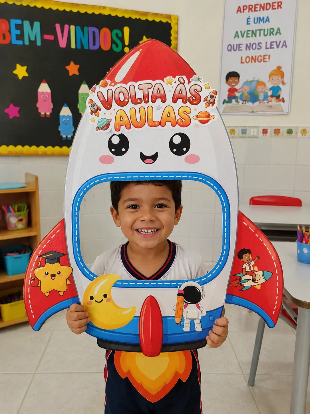 Miniatura 3 de 🚀 Moldura Foguete – Volta às  Aulas 🚀