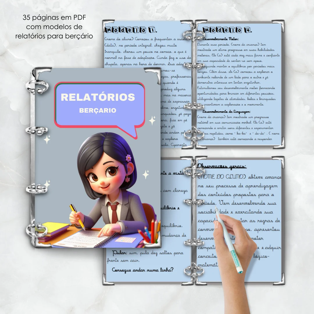 Miniatura 3 de Combo Frases Apropriadas e Relatórios para Berçário e Educação Infantil alinhados ao BNCC