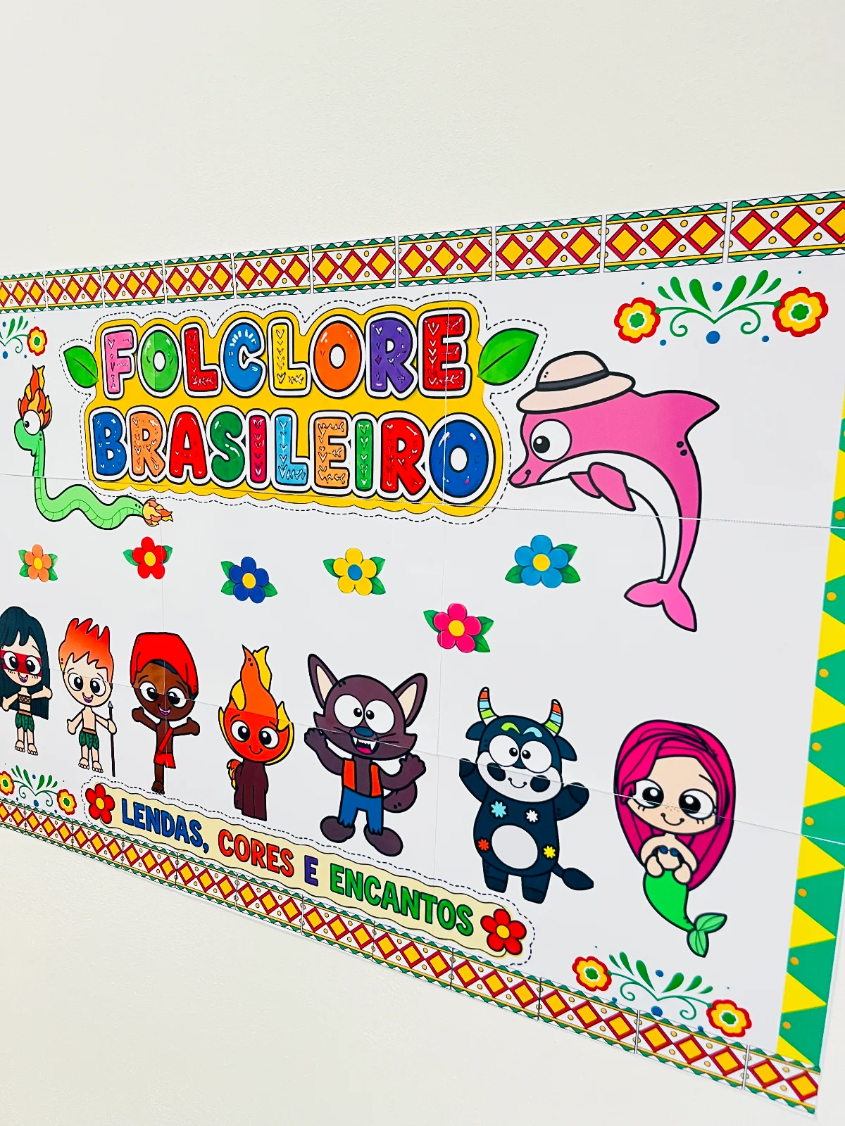 Painel do Folclore em PDF | Decoração Escolar com Lendas Brasileiras ...